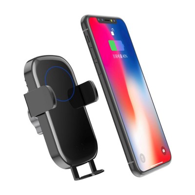 amazon top seller 10w mobile phone automatic fast qi wireless charging car mount holder wireless car charger