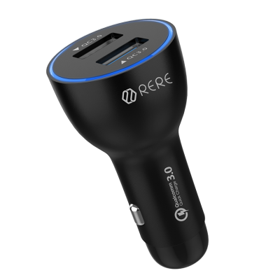 Factory Hot Selling Dual-USB Quick Charge Car Charger 36W QC3.0